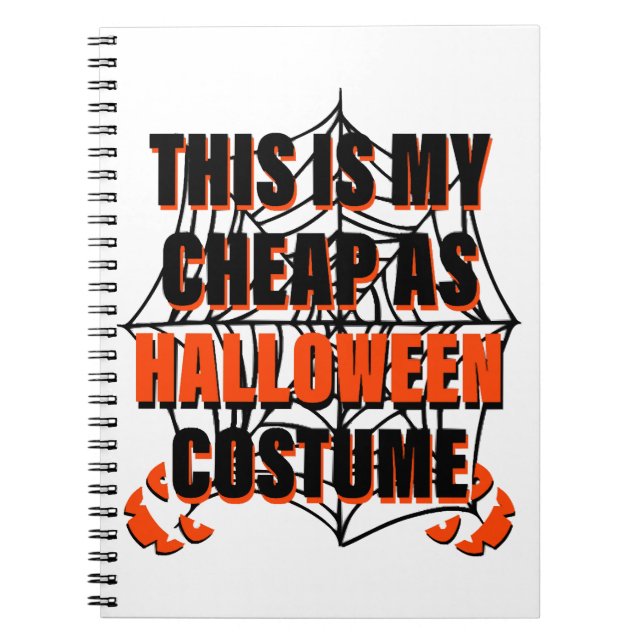 Carnet C'est mon déguisement d'Halloween bon marché - Hal (Devant)