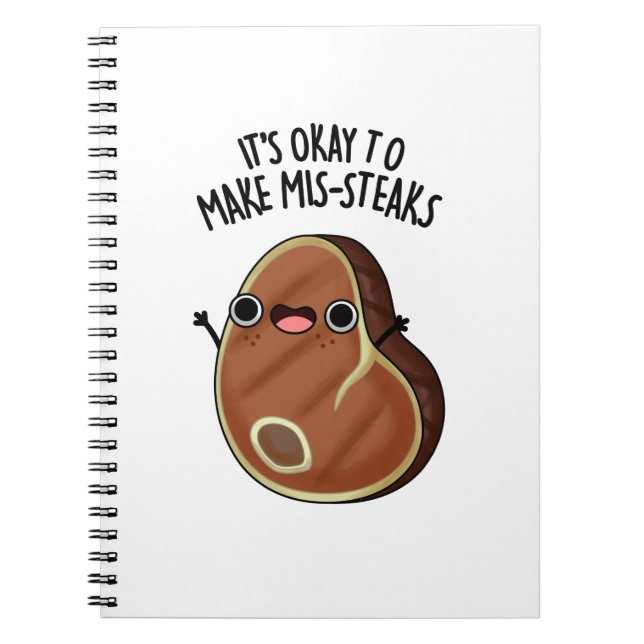 Carnet C'est Okay De Faire Des Mis-Steaks Pun De Steak Dr (Devant)