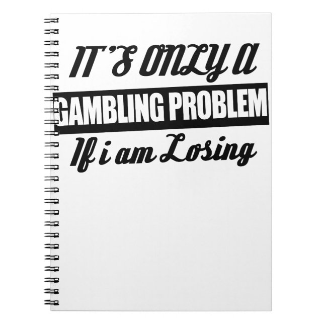 Carnet C'est seulement un problème de jeu si je perds (Devant)