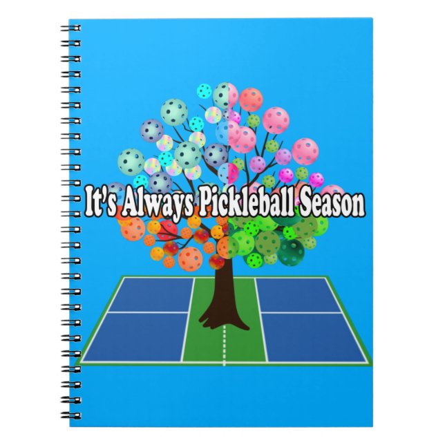 Carnet C'est toujours la saison du Pickleball - Arbre de  (Devant)