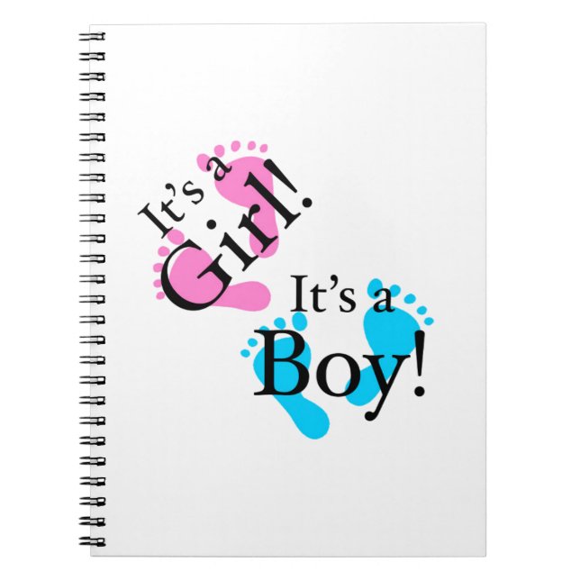 Carnet C'est un garçon que c'est une fille - bébé (Devant)