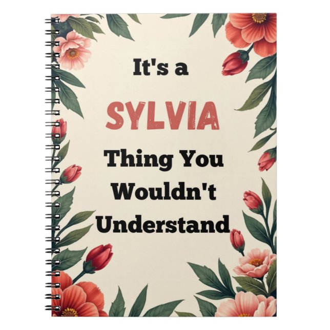 Carnet C'est une chose de Sylvia que vous ne comprendriez (Devant)