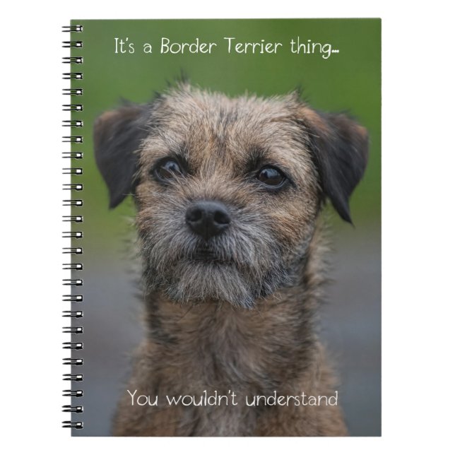 Carnet C'est une chose de Terrier de frontière (Devant)