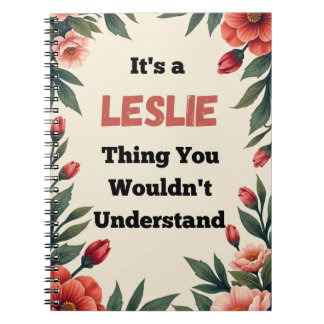 Carnet C'est une chose Leslie que vous ne comprendriez pa