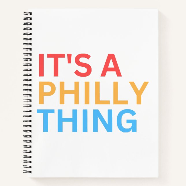 CARNET C'EST UNE CHOSE PHILLY (Devant)