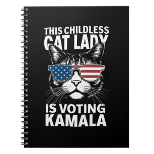 Carnet Cette dame de chats sans enfants vote Kamala-Harri
