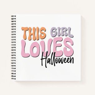 Carnet Cette fille adore Halloween