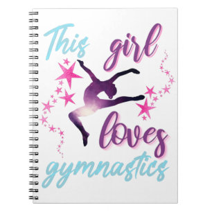 Carnet Cette Fille Aime La Gymnastique Étoiles Leap