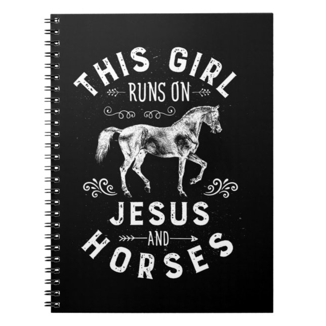 Carnet Cette Fille Coule Sur Jésus Et Cheval Équitation É (Devant)