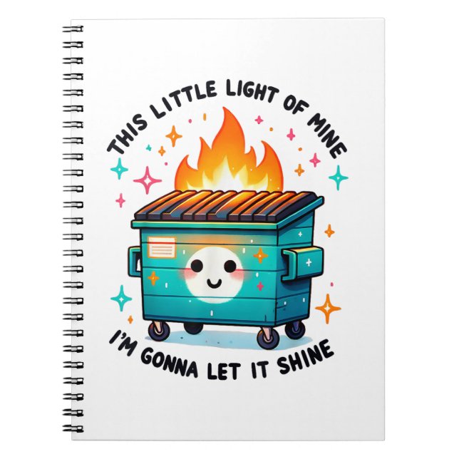 Carnet Cette Petite Lumière De Mine - Feu De Poubelle (Devant)