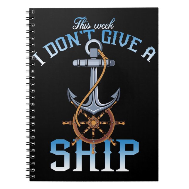 Carnet cette semaine, je ne donne pas de bateau (Devant)