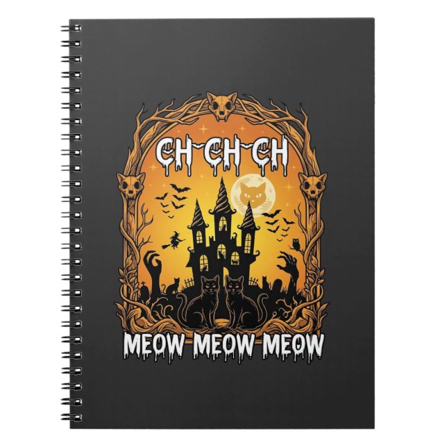 Carnet Ch Meow Château Hanté Halloween_1 (Devant)