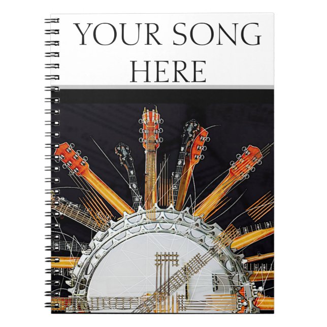 CARNET CHAÎNES DE GUITARE AU SOLEIL (Devant)