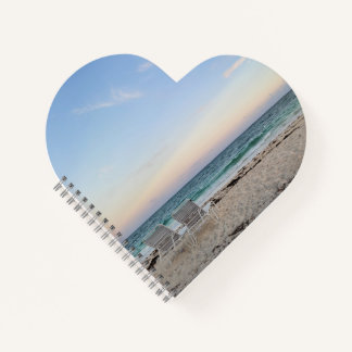Carnet Chaises de plage et cœur