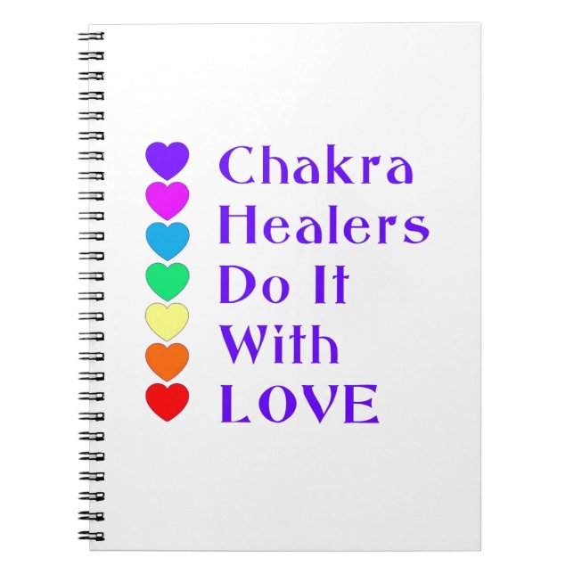 Carnet Chakra Healers le font avec amour (Devant)