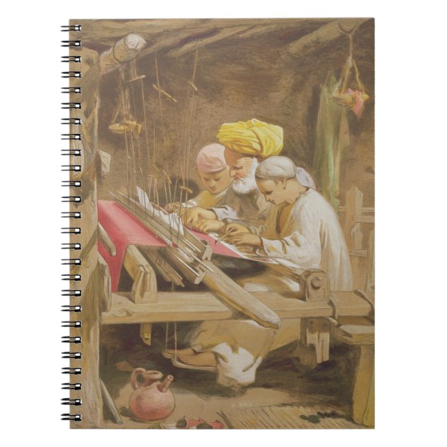 Carnet Châles de cachemire : Tissage, 1863 (chromolitho) (Devant)