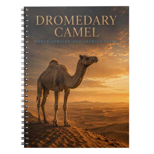 Carnet Chameau Dromadaire Dunes du Désert ANIMAUX (Devant)