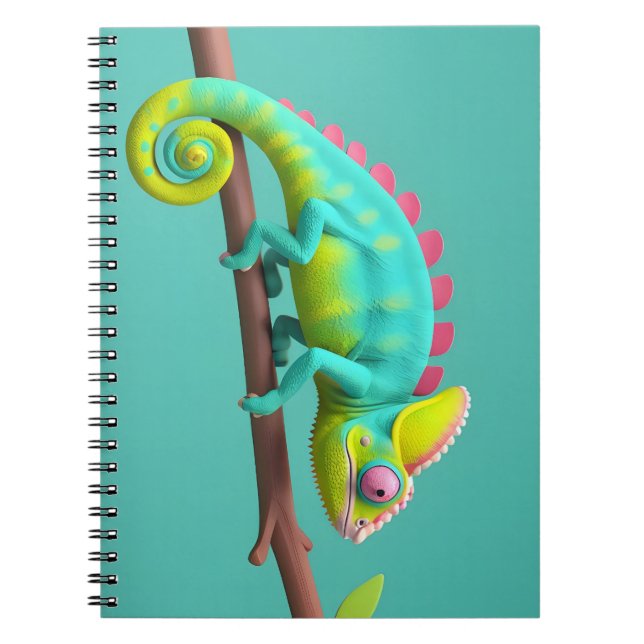 Carnet Chameleon, lézard (Devant)