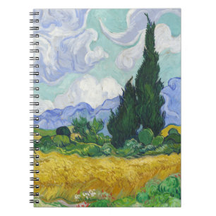 Carnet Champ de blé avec cyprès de Van Gogh