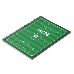 Carnet Champ De Football Et Bal Personnalisé