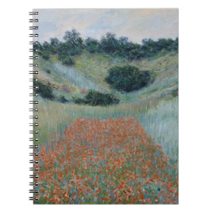 Carnet Champ de pavots dans un creux près de Giverny (par