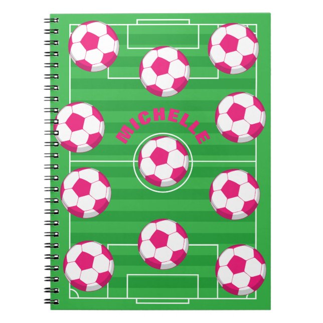 Carnet Champ de soccer personnalisé (Devant)