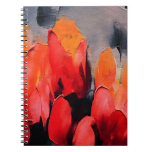 Carnet Champ de Tulipes – Intensité Florale Abstraite