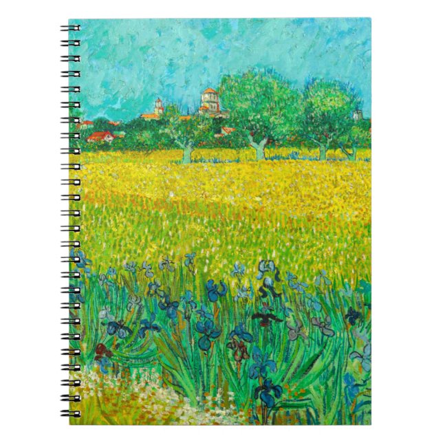 Carnet Champ de Van Gogh avec Iris près d'Arles (Devant)