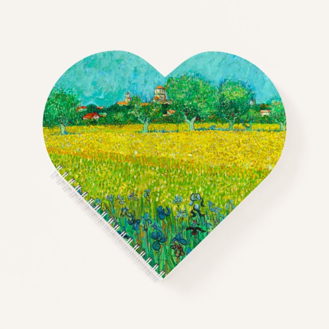Carnet Champ Van Gogh avec Irises près d'Arles (Devant)