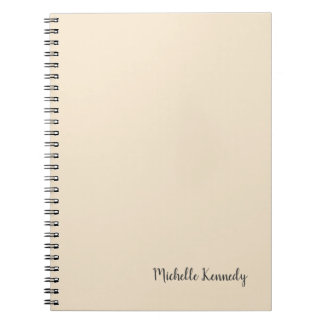 Carnet Champagne Couleur Minimaliste Professionnel Modern