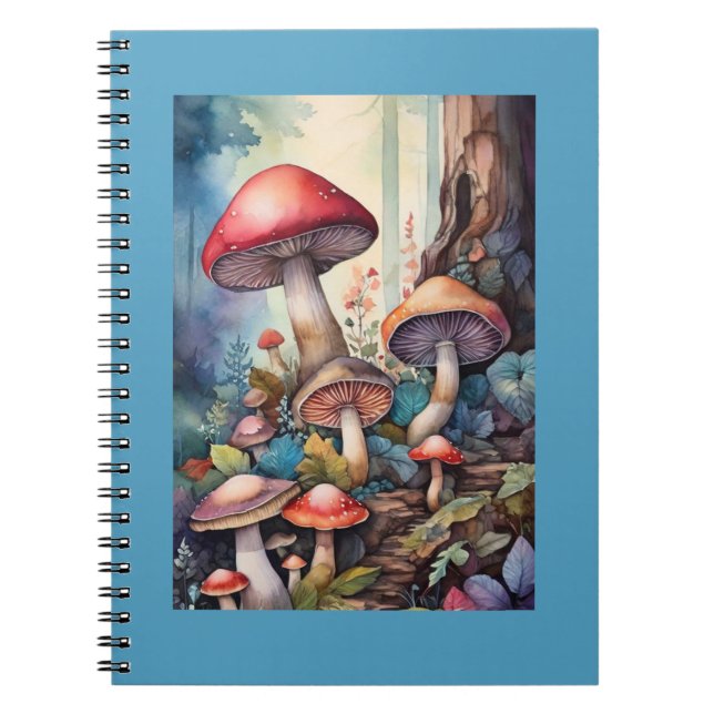 Carnet Champignons aquarelles (Devant)