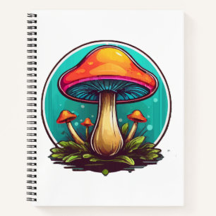 Carnet Champignons magiques colorés