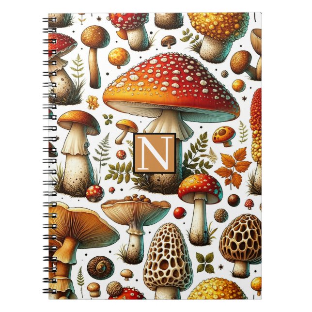 Carnet Champignons Sauvages Fantaisistes (Devant)