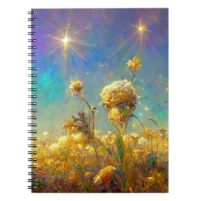 Carnet Champs de cristal et Ciel étoilé (Devant)