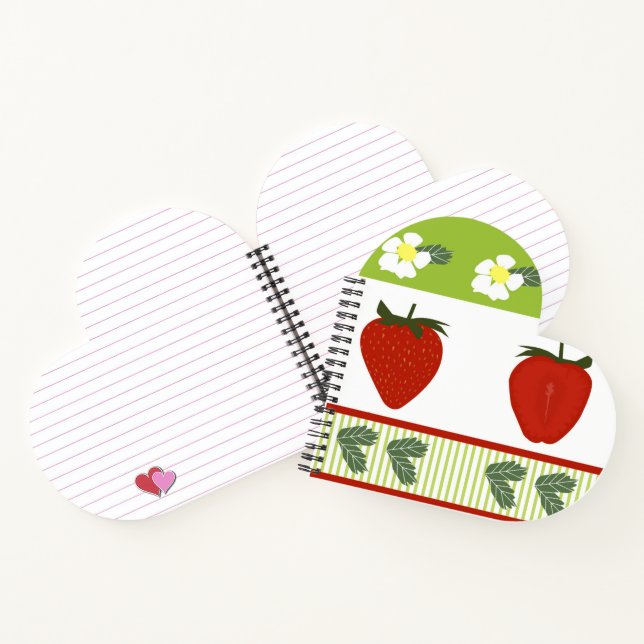 Carnet Champs de fraises - Décor de cuisine (Intérieur)