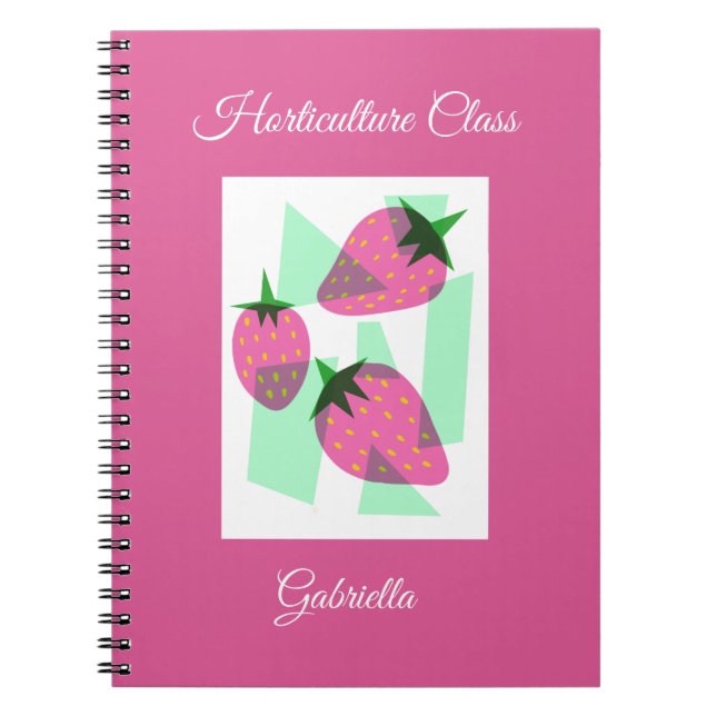 Carnet Champs de Fraises Forever Classique  (Devant)