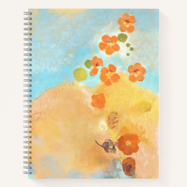 Carnet Champs de Poppies Orange Cute California (Devant)