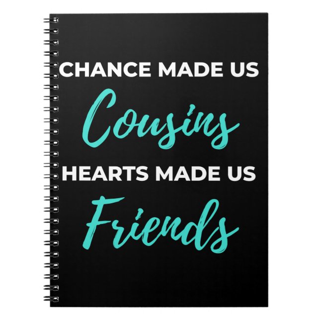 Carnet Chance Made Us Cousins (Devant)