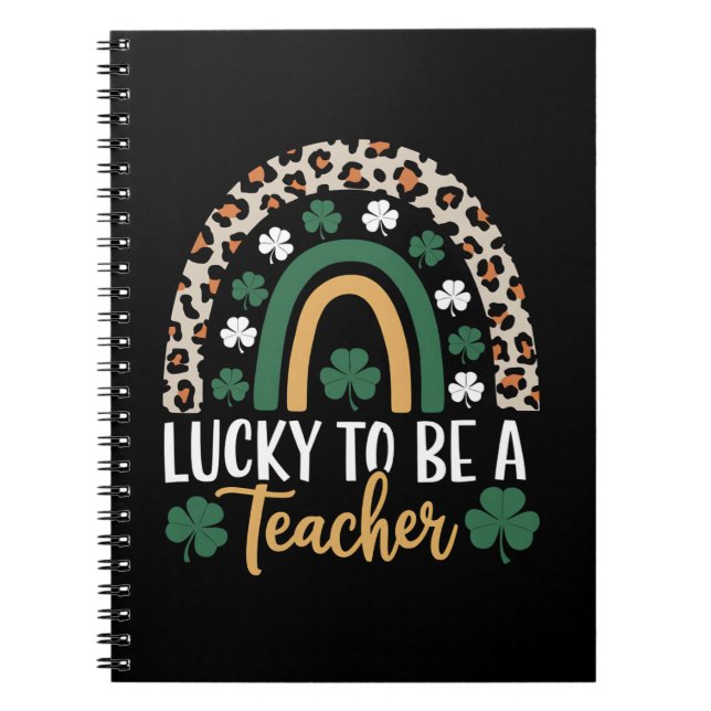 Carnet Chanceux d'être un professeur Arc-en-ciel St Patri (Devant)