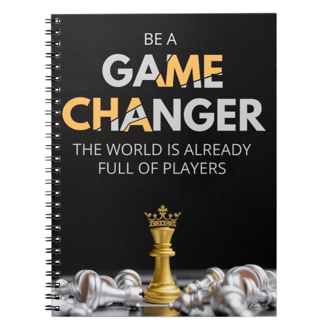 Carnet changement de jeu, citation motivationnelle, inspi (Devant)