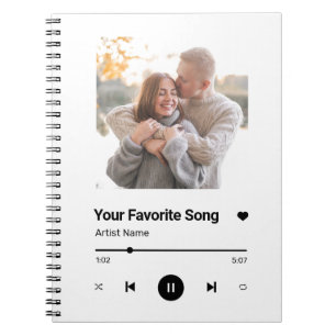 Carnet Chanson Personnalisée Chanson Favorite Chanson Une