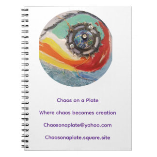 Carnet Chaos on a Plate Spiral Notebook – Swirl Gear 