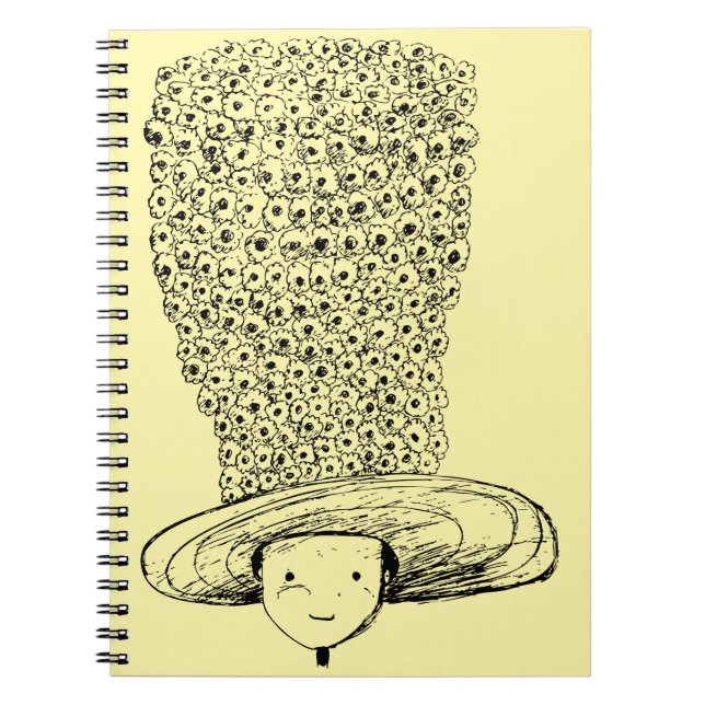 Carnet Chapeau de fleurs (Devant)