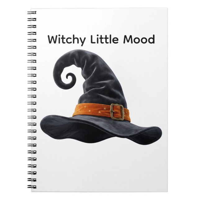 Carnet Chapeau de sorcière mignon Halloween effrayant  (Devant)