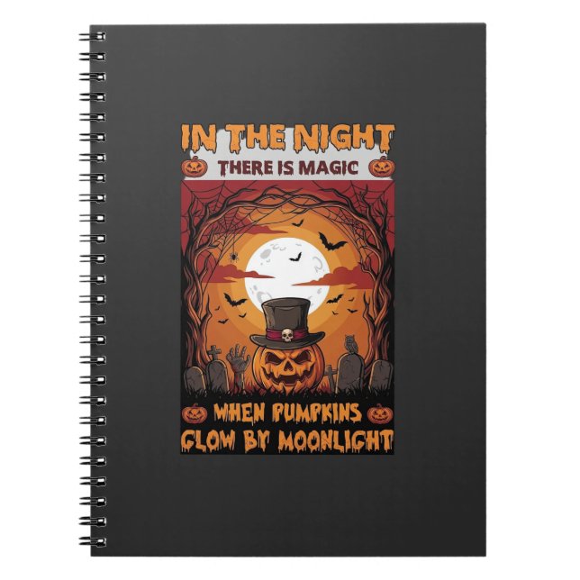 Carnet Chapeau haut de forme de citrouille d'Halloween de (Devant)