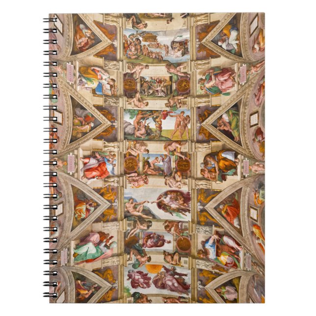 Carnet Chapelle Sixtine Plafond par Michelangelo Buonarro (Devant)