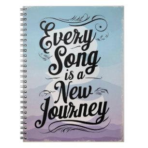 Carnet Chaque chanson est un nouveau voyage