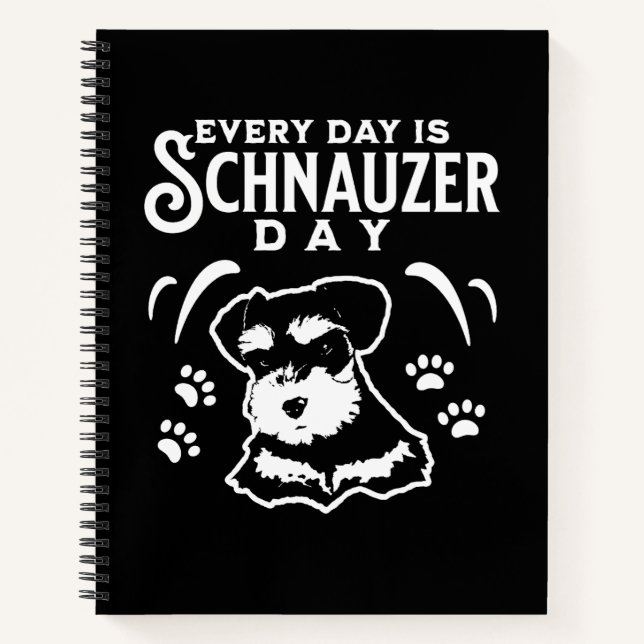 Carnet Chaque jour est la journée Schnauzer (Devant)