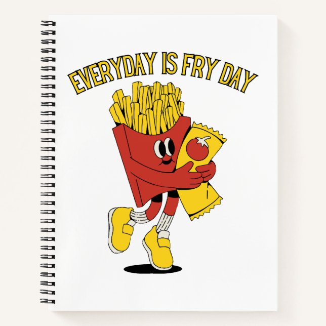 Carnet Chaque Jour Est Le Jour Des Frites (Devant)