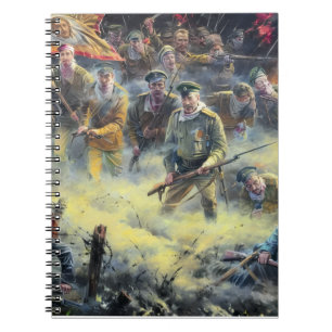 Carnet Charge des hommes morts peinture de la Première Gu